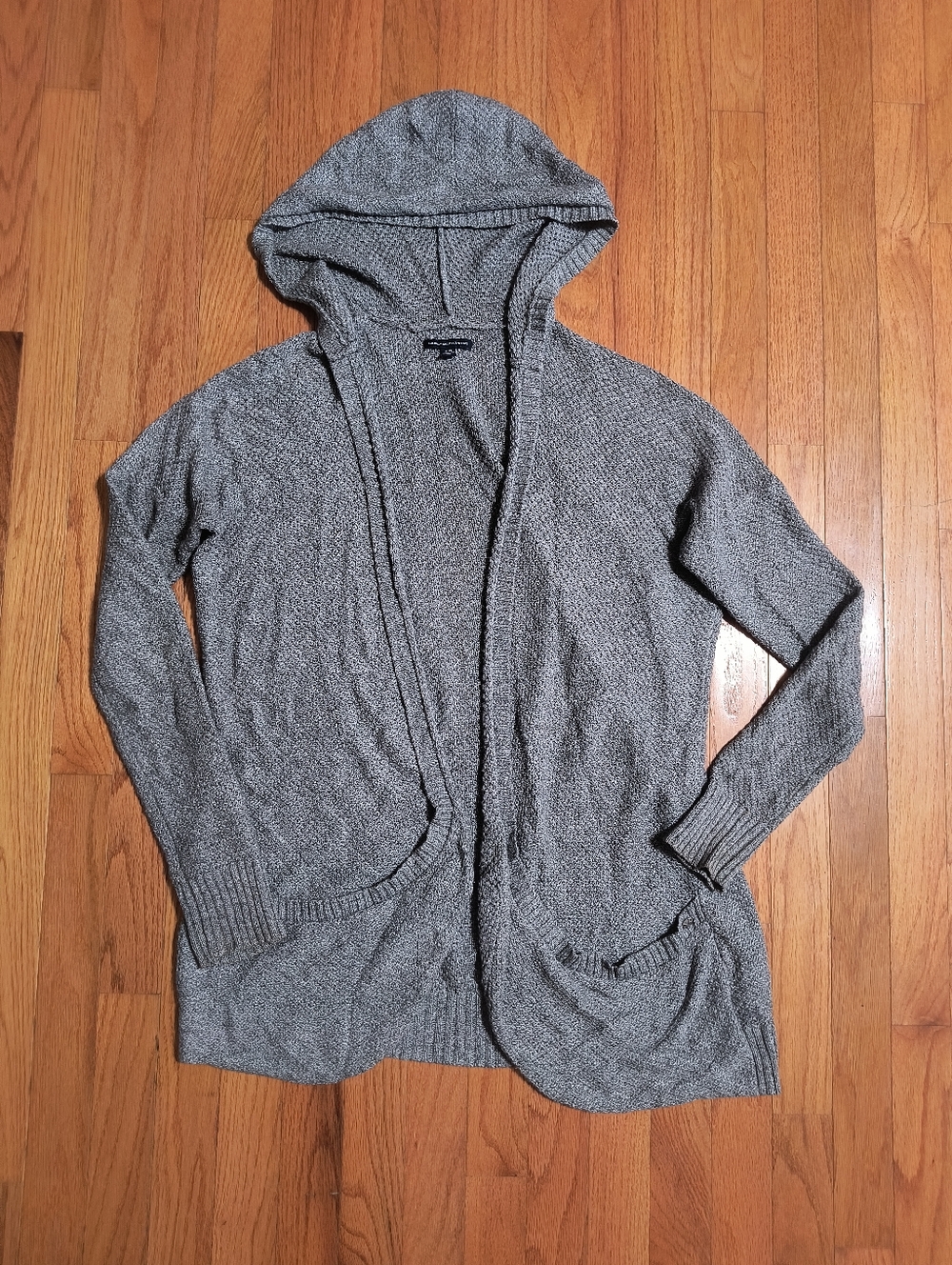 Pick 3/$10⭐American Eagle Slouchy Hooded Gray Knit Cardigan, Women's Medium
